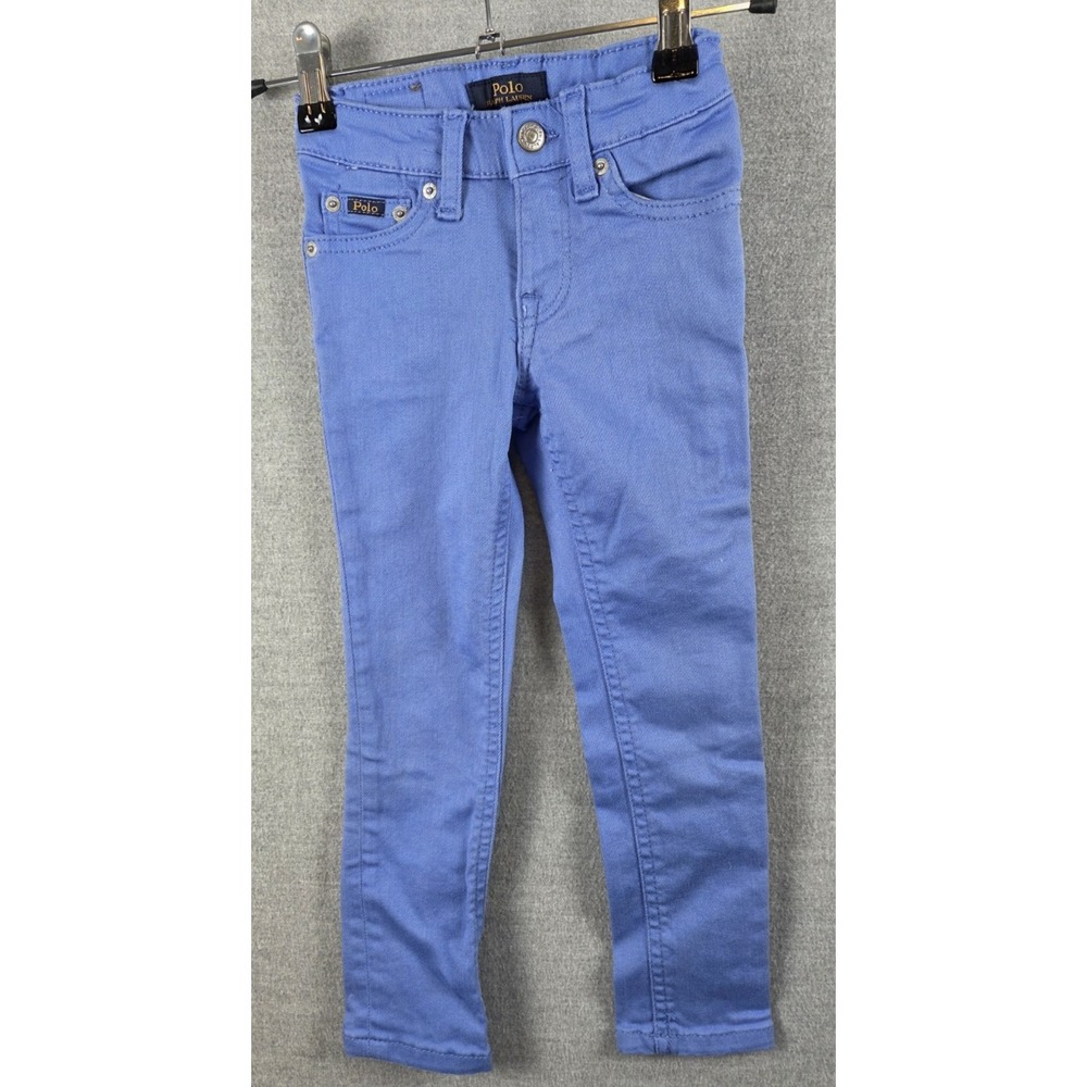 Polo Ralph Lauren Jeans 4T The Tompkins Skinny Comfort Stretch Cornflower Blue